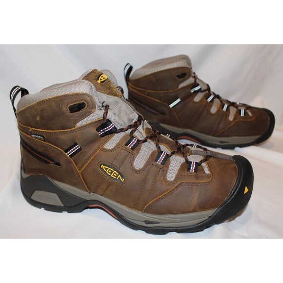 Keen Utility Men's Detroit XT Mid Waterproof Safety Toe Work Boots Brown 14 EE - Picture 6 of 6